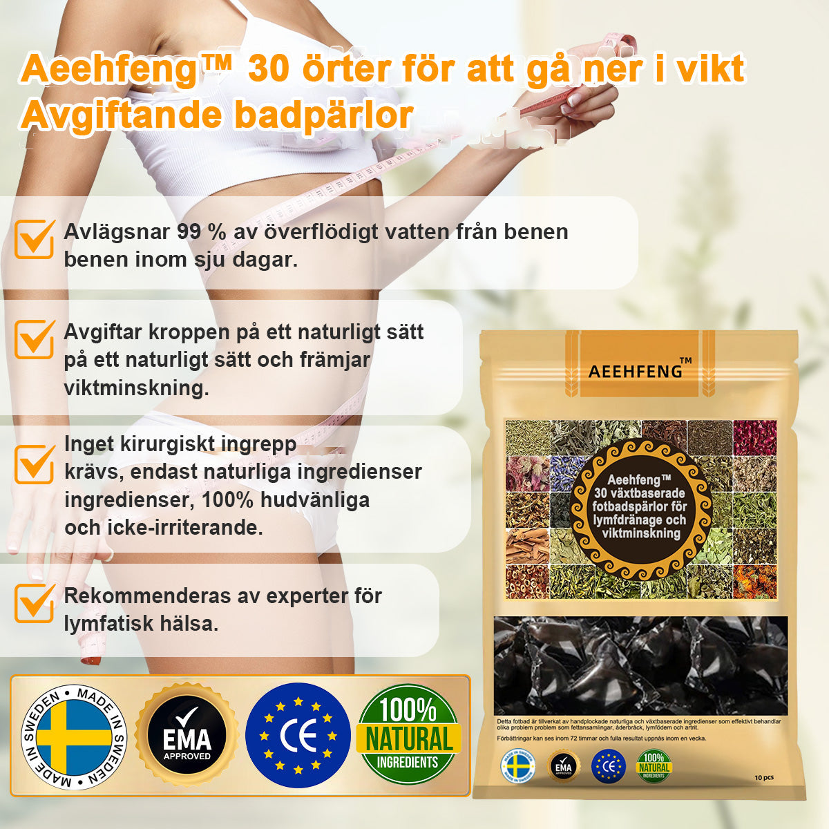 đ±đGFOUKâą (30 vĂ€xtbaserade ingredienser) Lymfatisk drĂ€nering Fotbad för viktminskning đŠ”đ© (Lymfatisk terapi rekommenderas av Svenska Lymfatiska SĂ€llskapet)