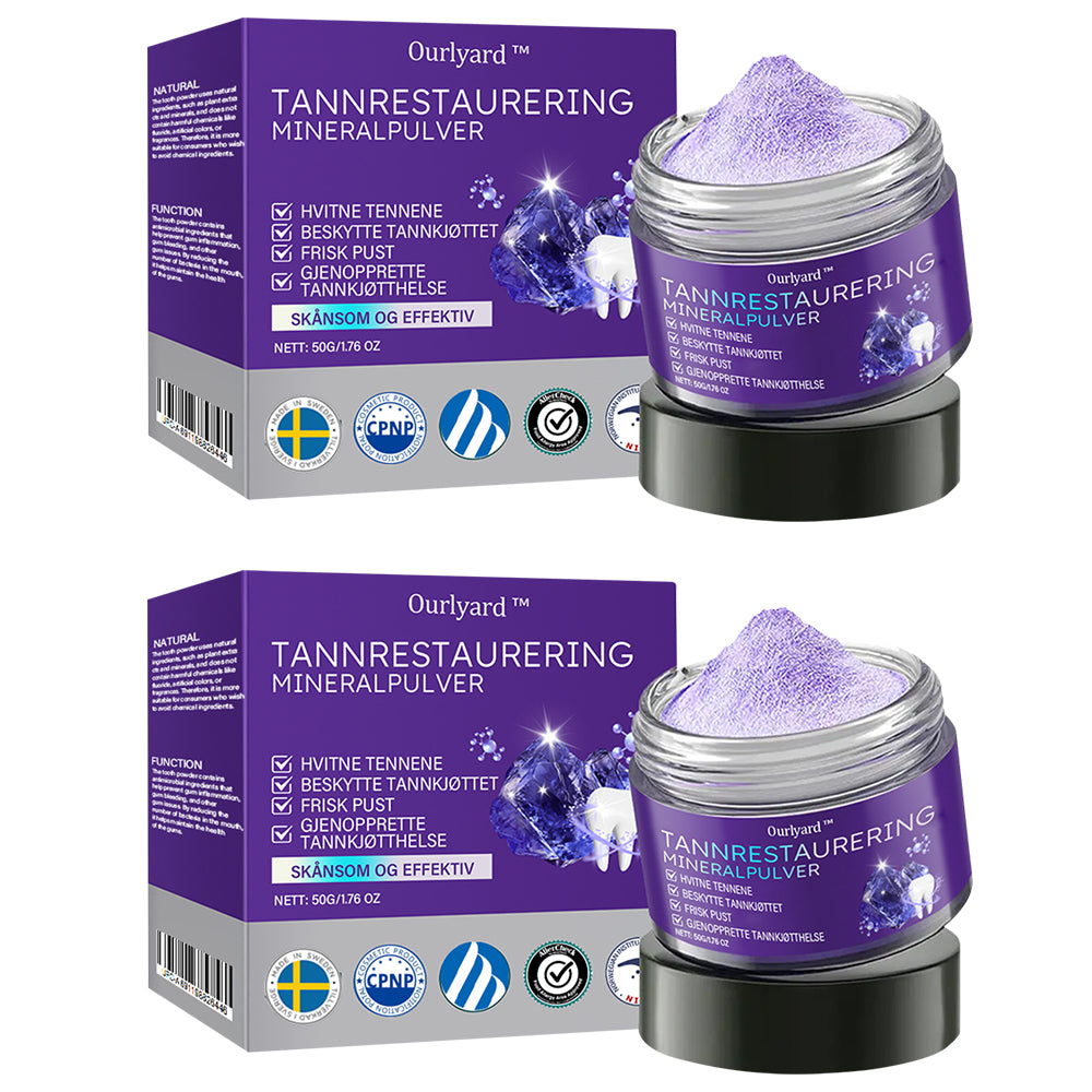 â
đšđ»ââïžOfficiell butik | Ourlyardâą Tooth Health Mineral Powderđšđ»ââïžHar erhĂ„llit certifiering frĂ„n LĂ€kemedelsverket (Behandlar parodontit och munsĂ„r, förhindrar tandförlust och reparerar tillbakadraget tandkött)