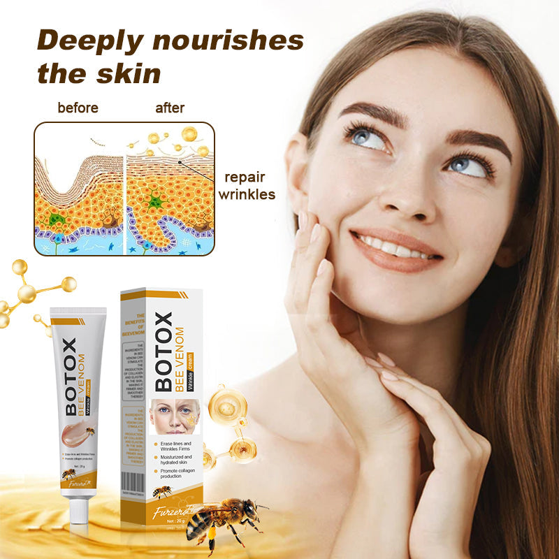 (🤓Made and Shipped from Canada✅) 👩⚕️Furzero™ Botox Bee Venom Wrinkle Removal Cream-(LAST DAY 70% OFF)